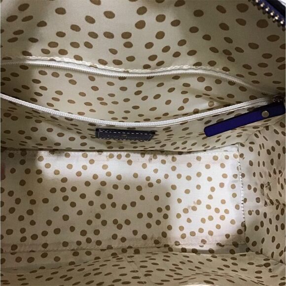 kate spade Alessa Wellesley Leather Satchel Holliday Blue Bag - Picture 12 of 15